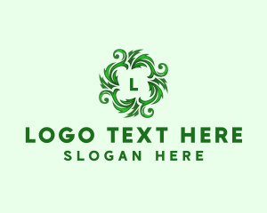 Botanical Herbal Leaf logo