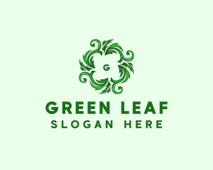 Botanical Herbal Leaf logo design