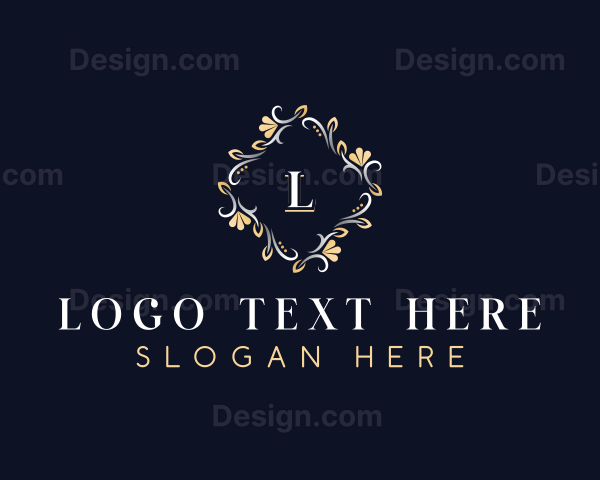 Luxury Flower Jewelry Logo