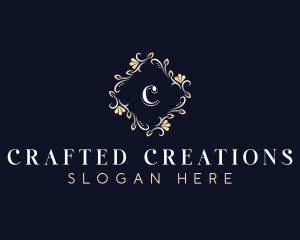 Luxury Flower Jewelry logo design