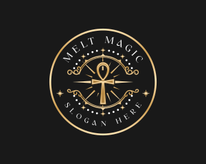 Mystical Ankh Relic logo design