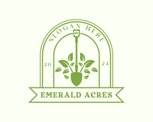 Landscaping Yard Shovel logo