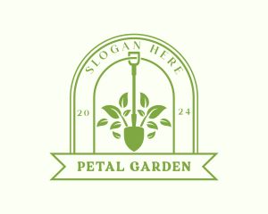 Landscaping Yard Shovel logo design