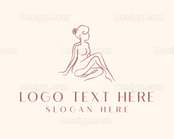 Nude Beauty Woman Logo