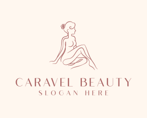 Nude Beauty Woman logo design