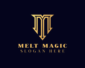 Royal Luxury Letter M  logo design