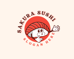 High Five Sushi logo design