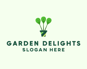 Green Plant Gardening logo design