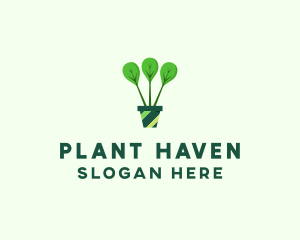 Green Plant Gardening logo design