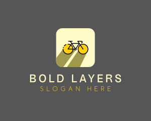 Bicycle Cycling Bike App logo design