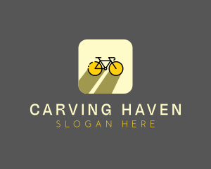 Bicycle Cycling Bike App logo design