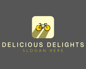 Bicycle Cycling Bike App logo design