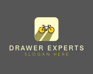 Bicycle Cycling Bike App logo design