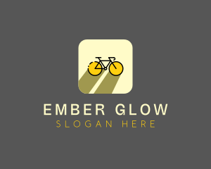 Bicycle Cycling Bike App logo design