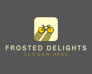 Bicycle Cycling Bike App logo design