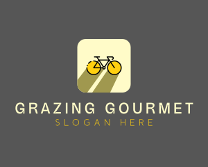 Bicycle Cycling Bike App logo design