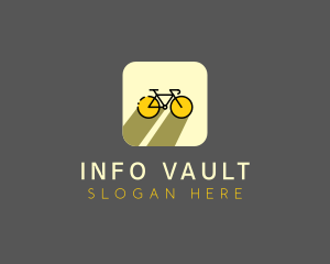 Bicycle Cycling Bike App logo design