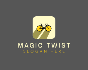 Bicycle Cycling Bike App logo design