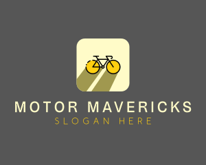 Bicycle Cycling Bike App logo design