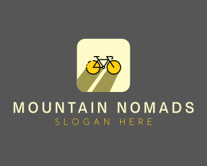 Bicycle Cycling Bike App logo design