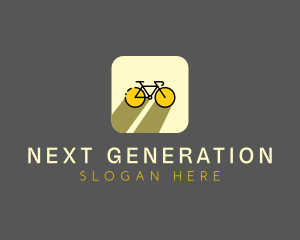 Bicycle Cycling Bike App logo design