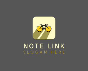 Bicycle Cycling Bike App logo design