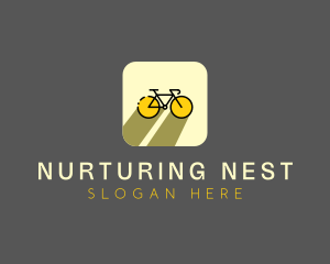 Bicycle Cycling Bike App logo design