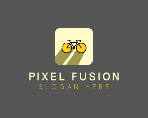 Bicycle Cycling Bike App logo design