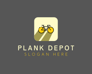 Bicycle Cycling Bike App logo design