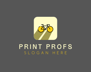 Bicycle Cycling Bike App logo design