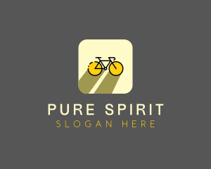 Bicycle Cycling Bike App logo design