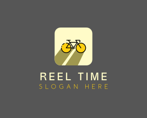 Bicycle Cycling Bike App logo design