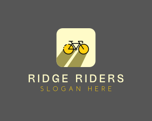 Bicycle Cycling Bike App logo design