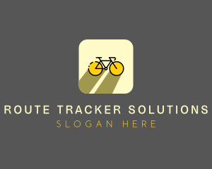 Bicycle Cycling Bike App logo design