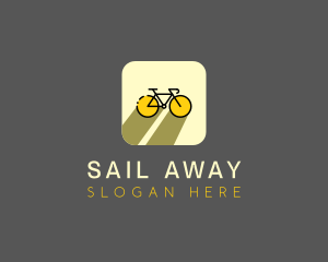 Bicycle Cycling Bike App logo design