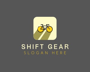 Bicycle Cycling Bike App logo design