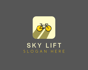 Bicycle Cycling Bike App logo design