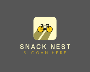 Bicycle Cycling Bike App logo design