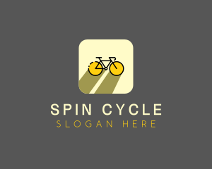 Bicycle Cycling Bike App logo design