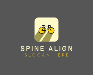 Bicycle Cycling Bike App logo design