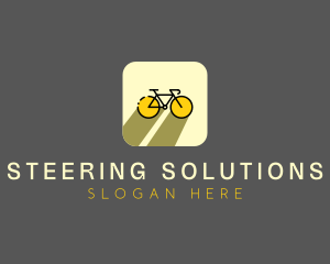 Bicycle Cycling Bike App logo design