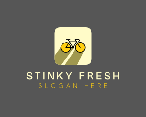 Bicycle Cycling Bike App logo design