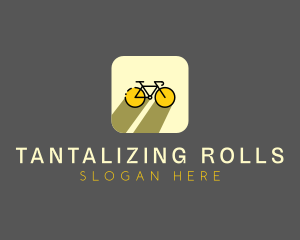 Bicycle Cycling Bike App logo design