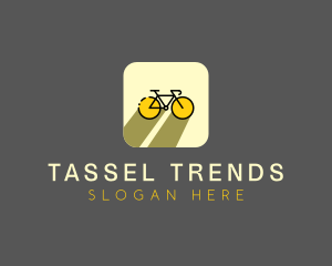 Bicycle Cycling Bike App logo design