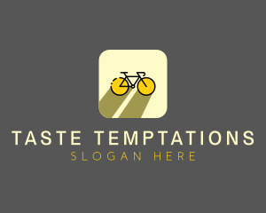 Bicycle Cycling Bike App logo design