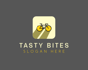 Bicycle Cycling Bike App logo design