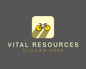 Bicycle Cycling Bike App logo design