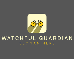 Bicycle Cycling Bike App logo design