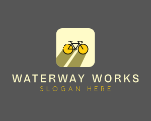 Bicycle Cycling Bike App logo design