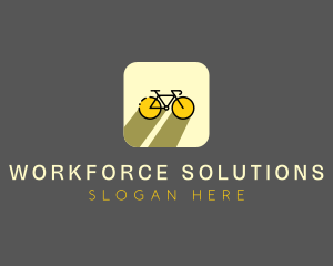 Bicycle Cycling Bike App logo design